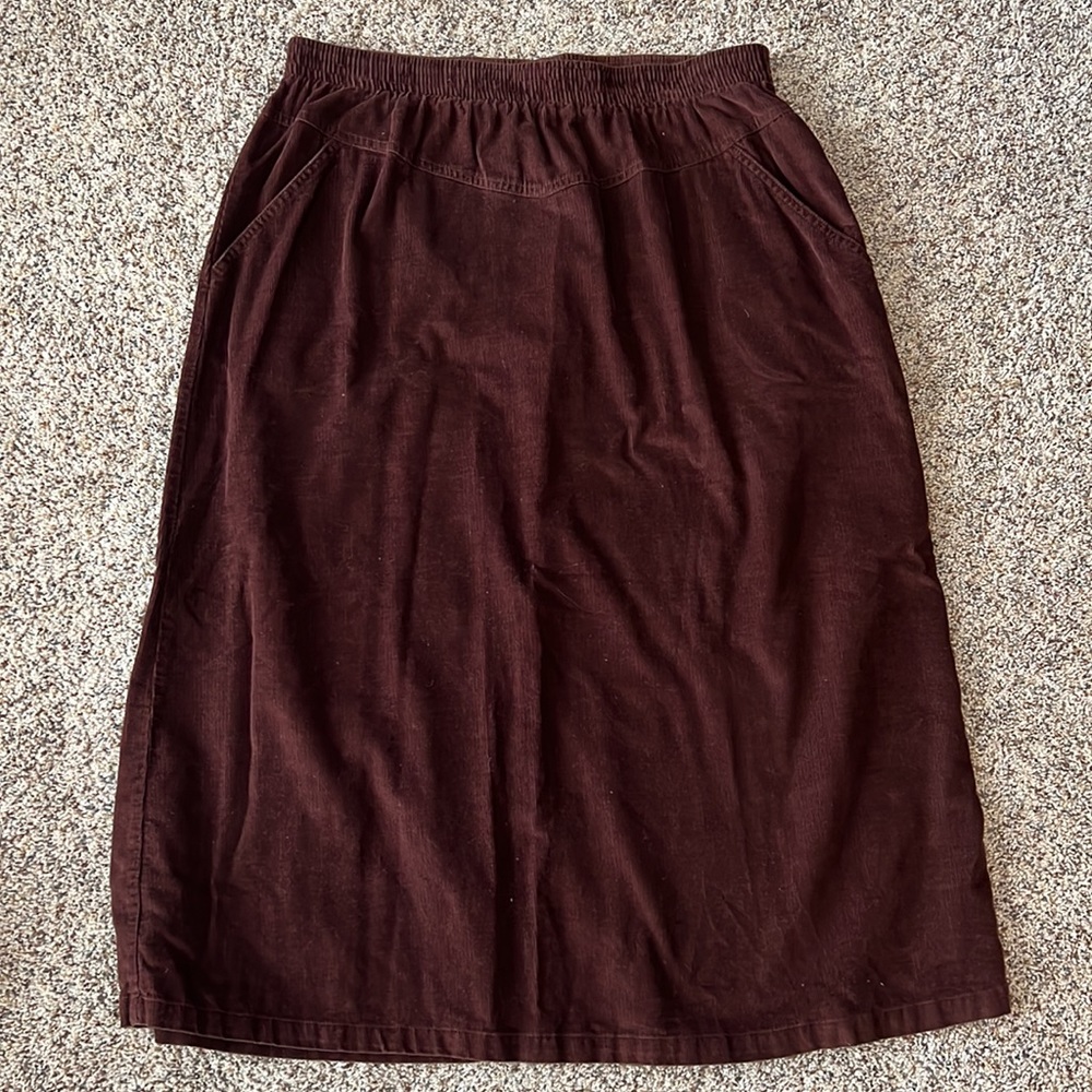 BFA Classics Brown Corduroy Skirt size 18W